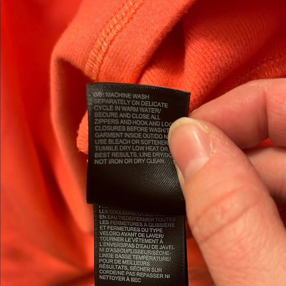 North face 2 tone orange women’s quarter zip top size extra large - Picture 8 of 12